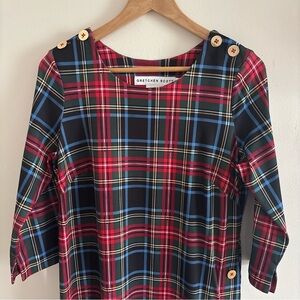 Gretchen Scott Plaid Tartan Dress Medium Holiday Christmas